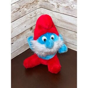 9 inch Papa‎ Smurf vintage 1981 Korea